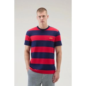 Tričko Woolrich Striped T-Shirt Červená Xl