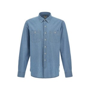 Košeľa Woolrich Chambray Utility Shirt Modrá L