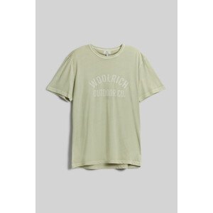 Tričko Woolrich Light Garment Dyed T-Shirt Zelená Xl