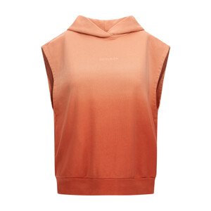 Mikina Woolrich Dip Dye Sleeveless Hoodie Žltá L