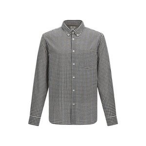 Košeľa Woolrich Poplin Madras Shirt Modrá L