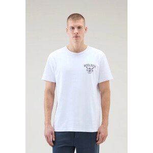 Tričko Woolrich Navy Logo T-Shirt Biela Xl