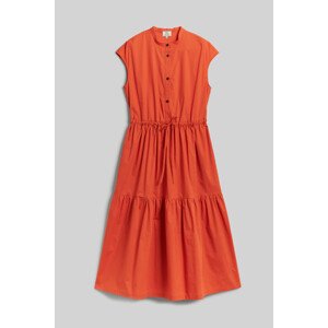 Šaty Woolrich Poplin Long Dress Oranžová L