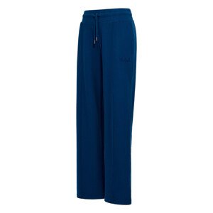 Tepláky Woolrich Cotton Fleece Wide Leg Pant Modrá L