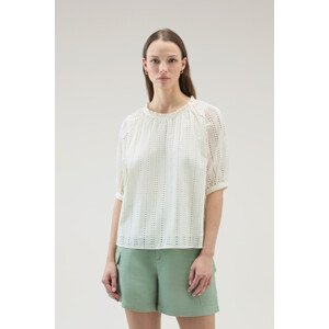 Blúzka Woolrich Broderie Anglaise Blouse Biela L