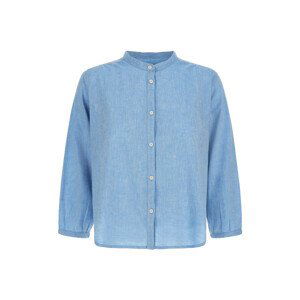 Košeľa Woolrich Cotton Linen Shirt Modrá M