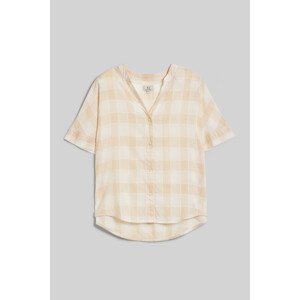 Košeľa Woolrich Check Voile Shirt Hnedá M