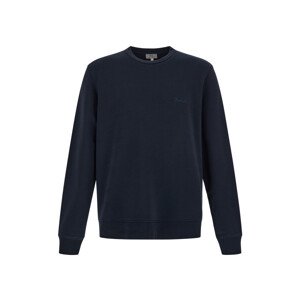 Mikina Woolrich Logo Script Crewneck Modrá L