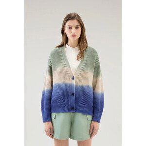 Sveter Woolrich Dip Dyed Cardigan Zelená L