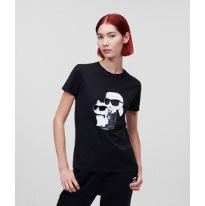 Tričko Karl Lagerfeld Ikonik 2.0 T-Shirt Čierna Xs