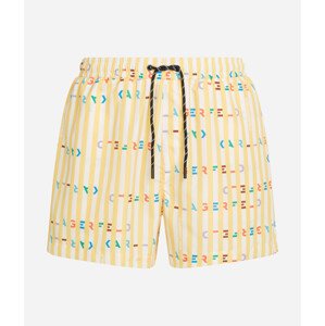 Plavky Karl Lagerfeld Stripe Aop Short Boardshorts Žltá M