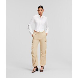 Nohavice Karl Lagerfeld Soft Cargo Pant Hnedá 46