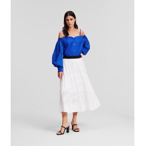 Sukňa Karl Lagerfeld Embroidery Skirt Biela 40