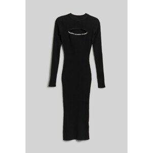 Šaty Karl Lagerfeld Lslv Knit Dress Čierna Xs