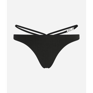 Plavky Karl Lagerfeld Karl Dna Sign Bottoms Čierna Xs