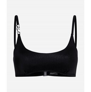 Plavky Karl Lagerfeld Karl Dna Glam Scoop Top Čierna M