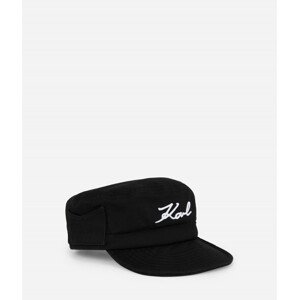 Šiltovka Karl Lagerfeld K/Signature Flat Cap Čierna None