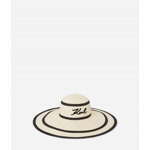 Klobúk Karl Lagerfeld K/Signature Stripe Summer Hat Čierna None