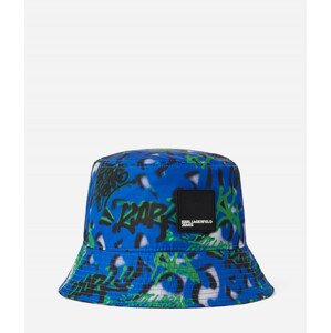 Klobúk Karl Lagerfeld Jeans Grafitti Buckethat Modrá None