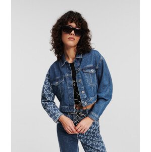 Bunda Karl Lagerfeld Jeans Klj Monogram Boxy Denim Jacket Modrá M