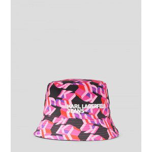 Klobúk Karl Lagerfeld Jeans Monogram Bucket Hat Ružová None