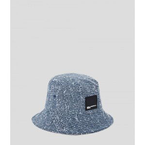 Klobúk Karl Lagerfeld Jeans Boucle Denim Bucket Hat Modrá None