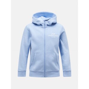 Mikina Peak Performance Jr Original Zip Hood Modrá 140