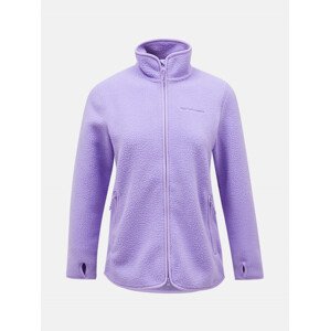 Mikina Peak Performance W Pile Zip Jacket Fialová Xs