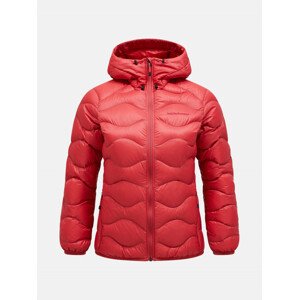 Bunda Peak Performance W Helium Down Hood Jacket Červená Xs