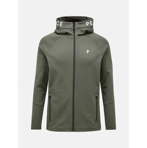 Mikina Peak Performance M Rider Zip Hood Zelená Xxl