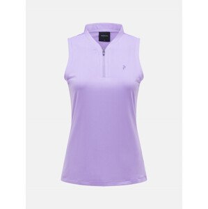 Polokošeľa Peak Performance W Turf Zip Sl Top Fialová Xs