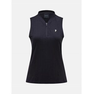 Polokošeľa Peak Performance W Turf Zip Sl Top Čierna Xs