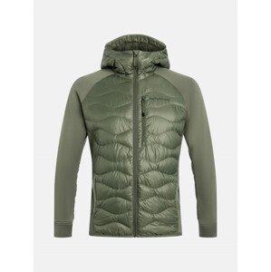 Bunda Peak Performance M Helium Down Hybrid Hood Zelená Xxl