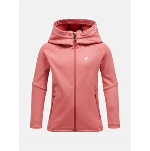 Mikina Peak Performance Jr Rider Zip Hood Ružová 170