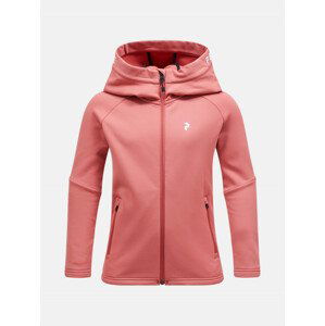 Mikina Peak Performance Jr Rider Zip Hood Ružová 140