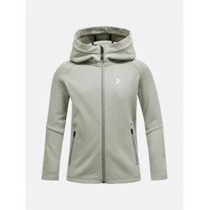 Mikina Peak Performance Jr Rider Zip Hood Zelená 140