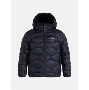 Bunda Peak Performance Jr Helium Down Hood Jacket Čierna 160