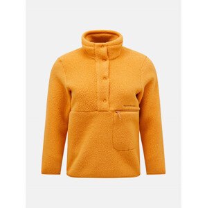 Mikina Peak Performance W Fleece Snap T Neck Oranžová L