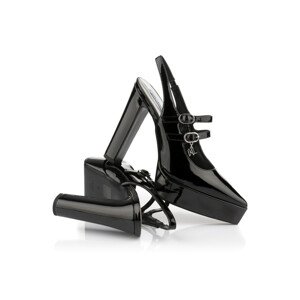 Topánky Na Platforme Karl Lagerfeld Soiree Platform Double Strap Sling Čierna 38