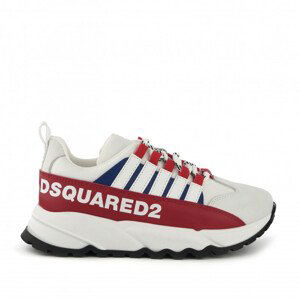 Tenisky Dsquared  Logo Leather & Tech Free Sneakers Low Lace Up Biela 38