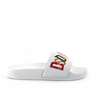 Šľapky Dsquared  Logo Pvc Pool Slides Biela 31