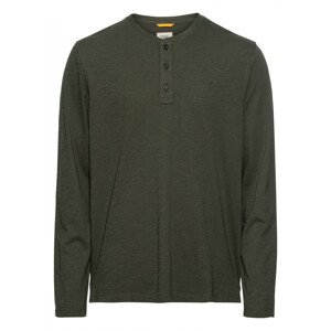 Tričko Camel Active Henley 1/1 Arm Zelená 4Xl