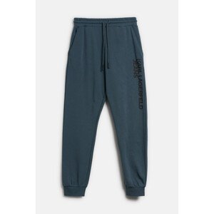 Tepláky Karl Lagerfeld Jeans Klj Text Logo Slim Sweatpant Dark Slate