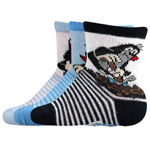 BOMA Krtkovské ponožky mix A - chlapec 3 páry 18-20 EU 112555