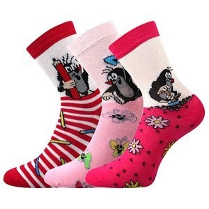 BOMA Krtkovské ponožky mix 1-dievča 3 páry 20-24 EU 116629