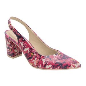 Piccadilly 745145-1 Dámske sandále na podpätku ružové 37