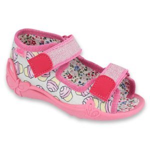 BEFADO 242P099 dívčí sandálky růžové cupcakes 20 242P099_20