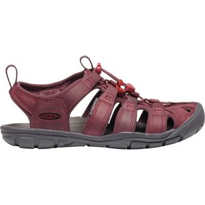 KEEN Clearwater CNX Leather W Dámske sandále wine/red dahlia 37,5 10011673KEN01S7