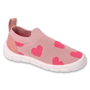 BEFADO 102X018 dívčí obuv HONEY růžová srdíčka 24 102X018_24