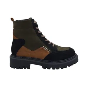 Wild 191469 Dámske celokožené členkové topánky black / khaki 38